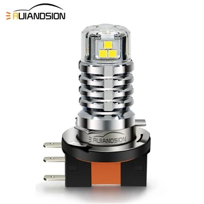 Front LED DRL Fog Lamps Lights Bulbs for Cars with White Yellow