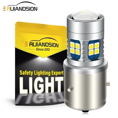 Ruiandsion BA21S Super Bright 6V Motorcycle Headlight Bulb Free Sample 6-24V White