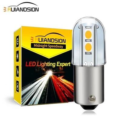 Ruiandsion BA9S Discount Emergency Vehicle Lights Car Interior Lights 6V White Warm White Yellow