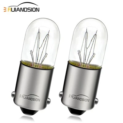 Ruiandsion BA9S Hot Sale Wire Interior Car Lights Indicator Light Bulb 110V White