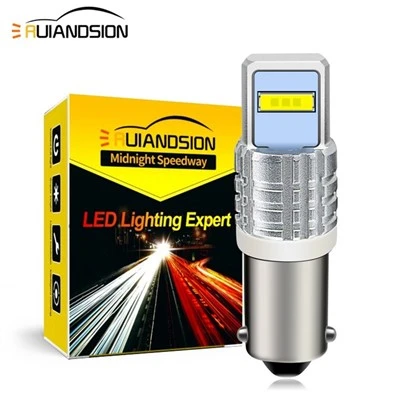 Ruiandsion BA9S Smart Bulbs Vehicle Automotive Lighting Strobe Lights 6V 12V 24V White