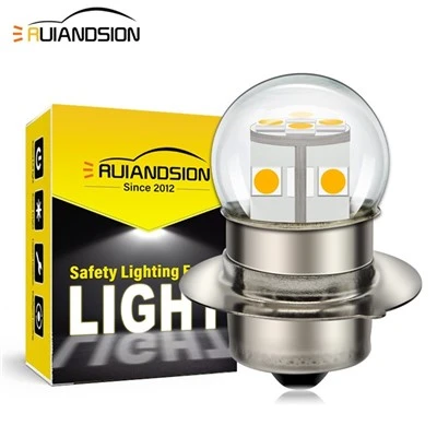 Ruiandsion Super Bright P15S Motorcycle Bulbs Made In China 6-30V White Warm White